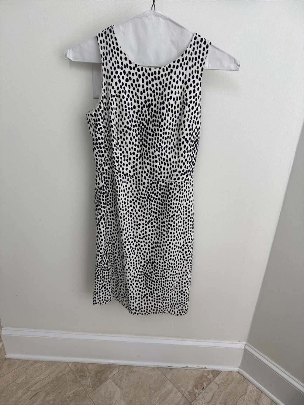J. Crew Navy and White pencil dress